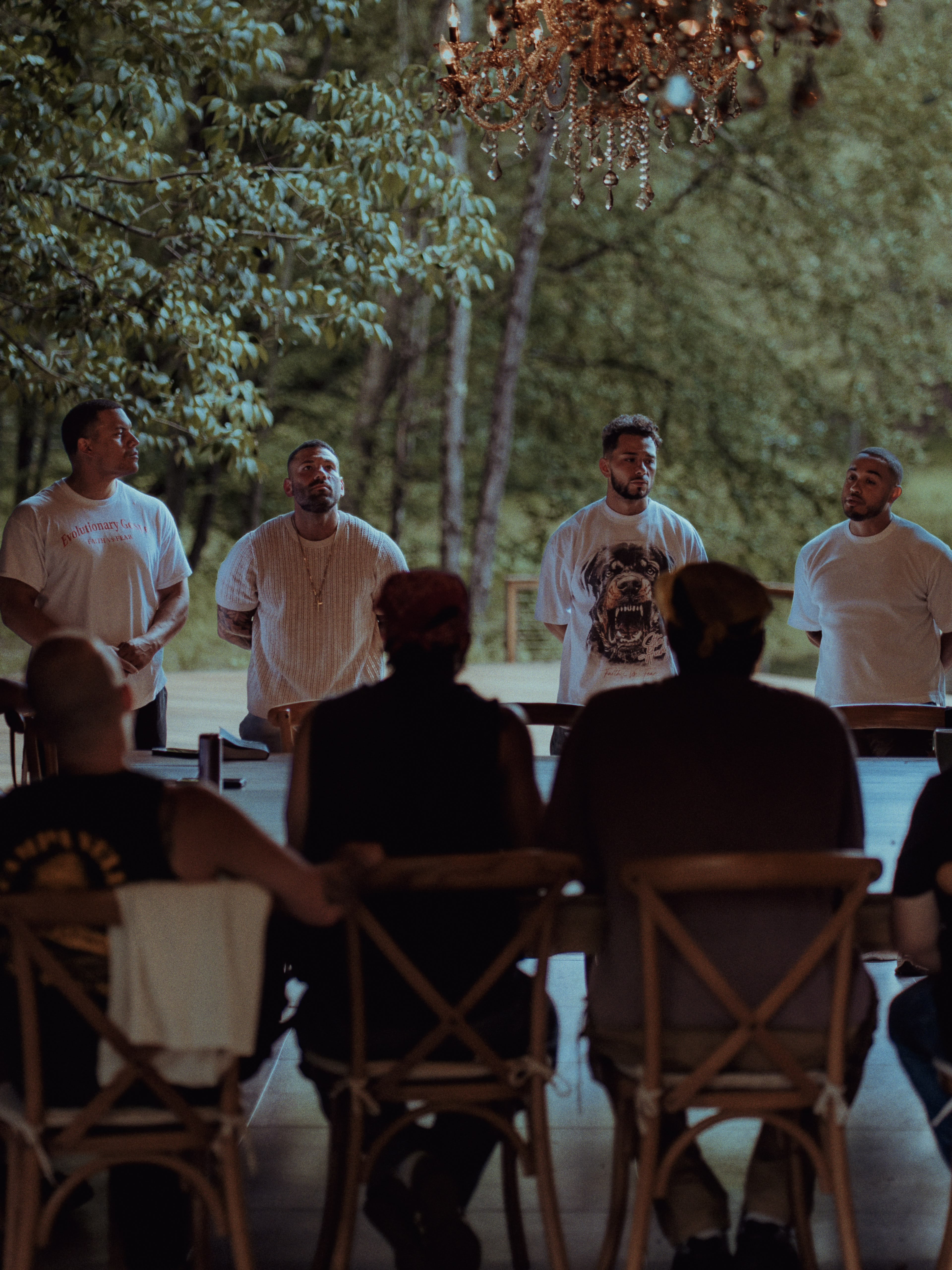 Fellowship gathering outdoors